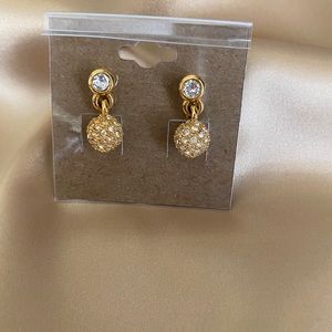 Gold Tone Pierced Earrings